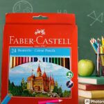 FABER-CASTELL 12 color pencils قصير